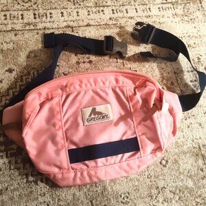 NOS Gregory Waist Fanny Pack Bag YKK Rare Old Logo Pink Blue Grey RARE